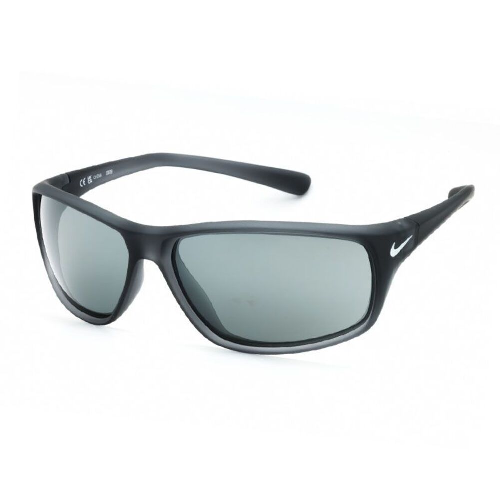 Nike Sunglasses Rectangle Full Rim, Matte Antracite Frame and Silver Lens